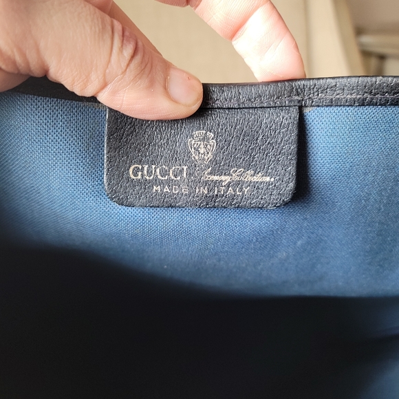 Authentic Gucci vintage web sherry line tote bag  16.002.44.87 (D07) - Picture 9 of 16